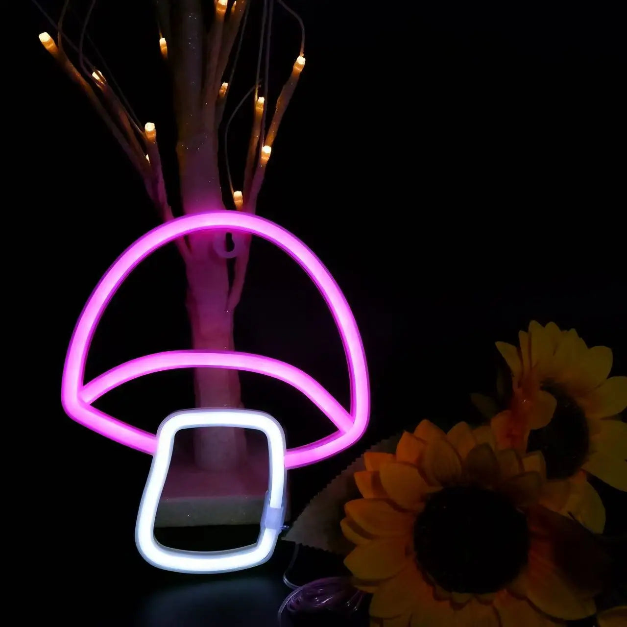 Glow Up Neon Wall Sign – USB/Battery LED Light Decor (Multiple Designs)
