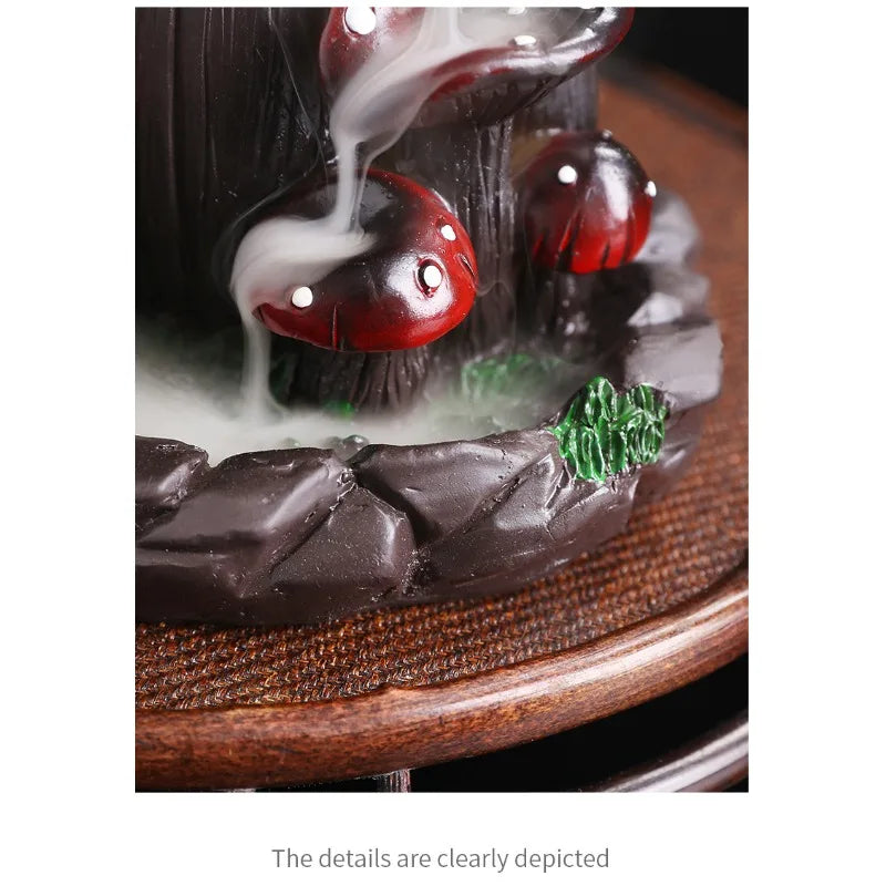 ShroomBloom Burner – Mushroom Incense Fountain | Trippy Aromatherapy Decor for Rave Caves & Chill Zones