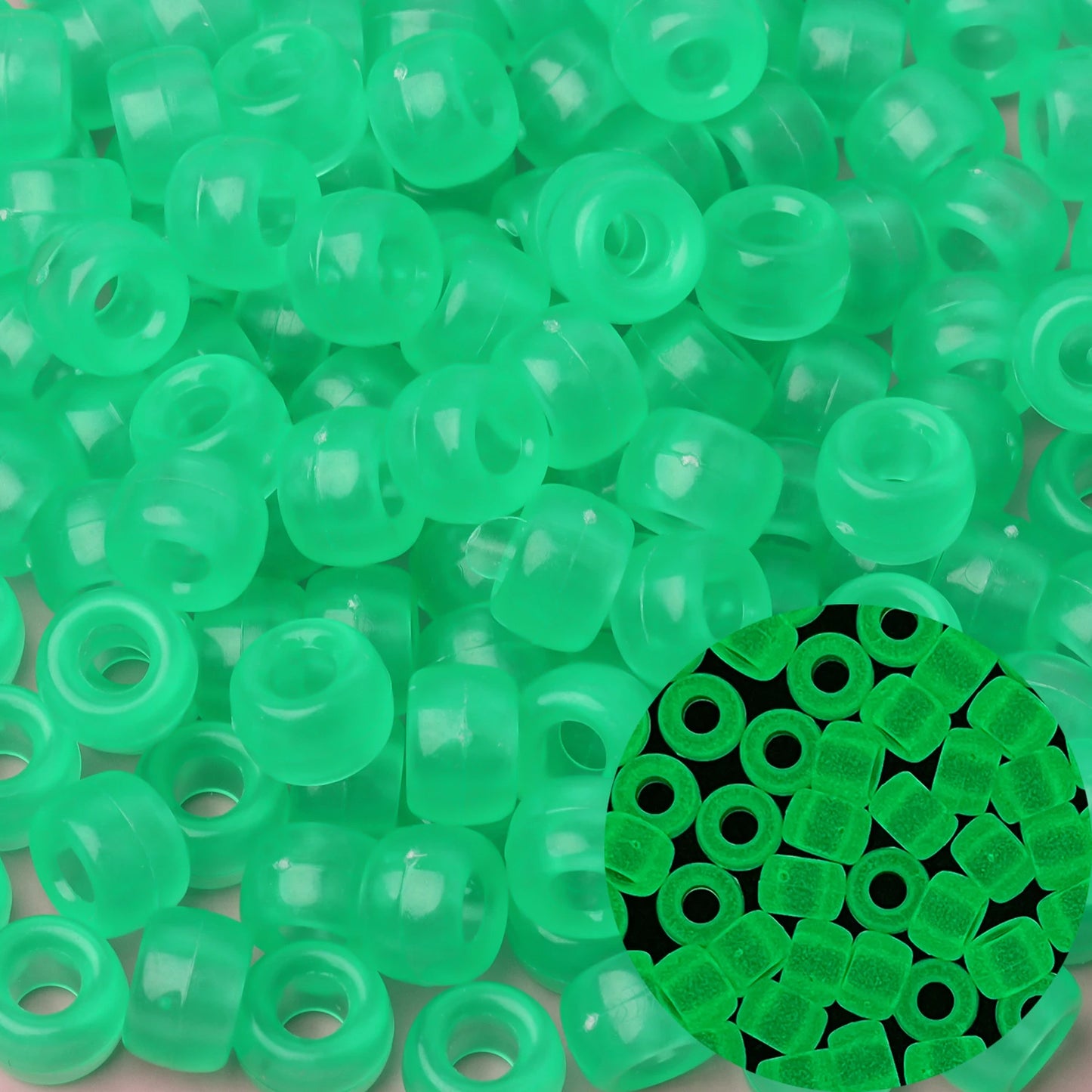 Glow Gremlin Beads – 100pcs Green Kandi Essentials