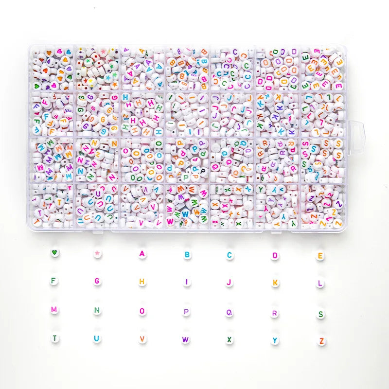 Alphabet Soup Bead Kit – 1400pcs of Chaos Letters for Friendship Bracelets