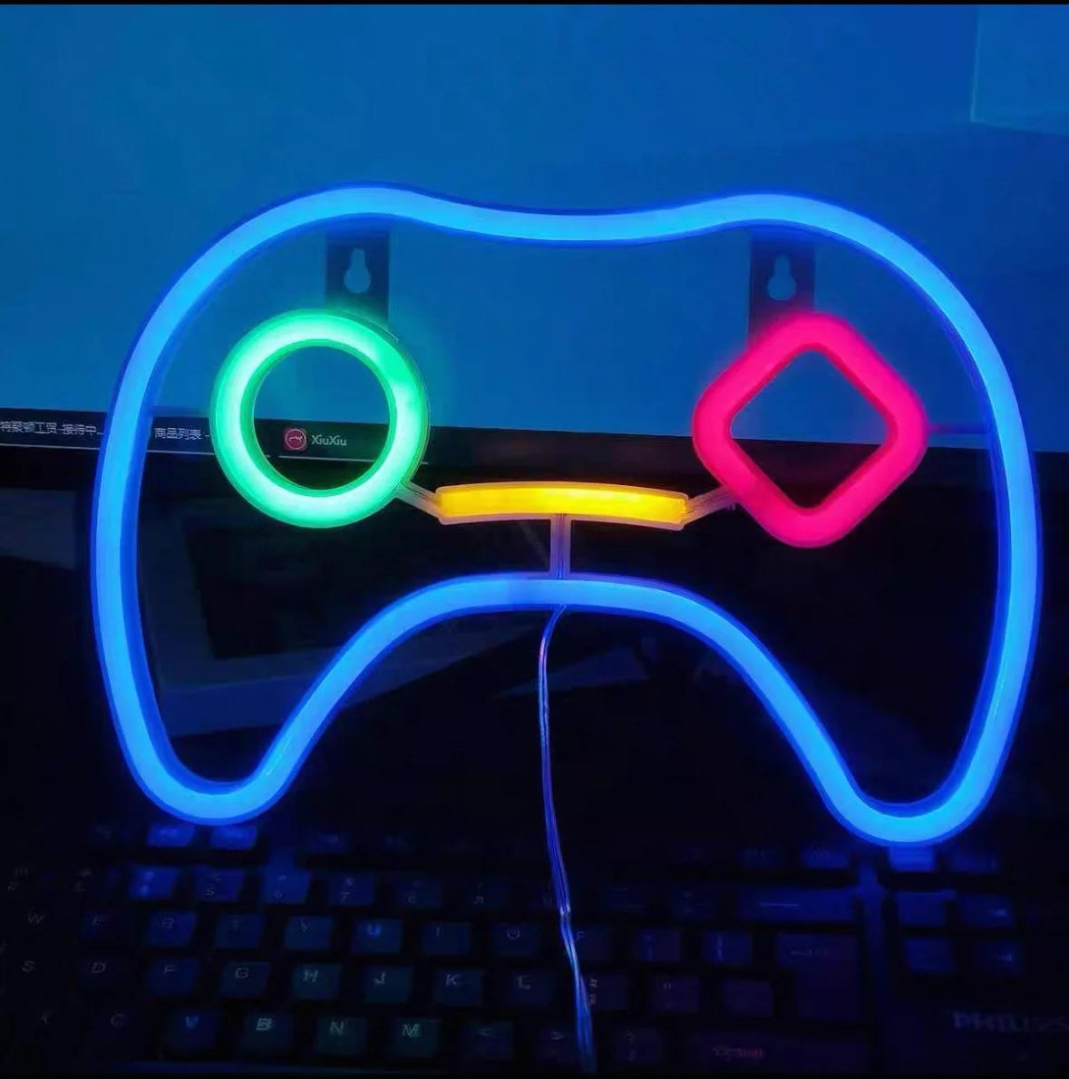 Glow Up Neon Wall Sign – USB/Battery LED Light Decor (Multiple Designs)