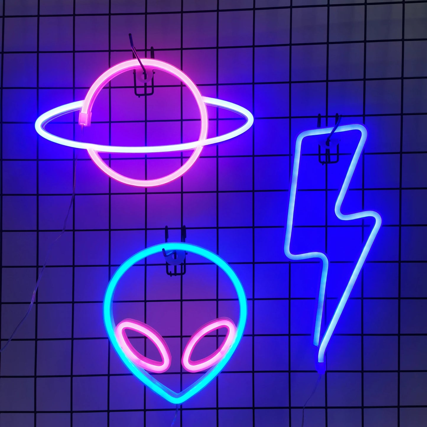 Glow Up Neon Wall Sign – USB/Battery LED Light Decor (Multiple Designs)