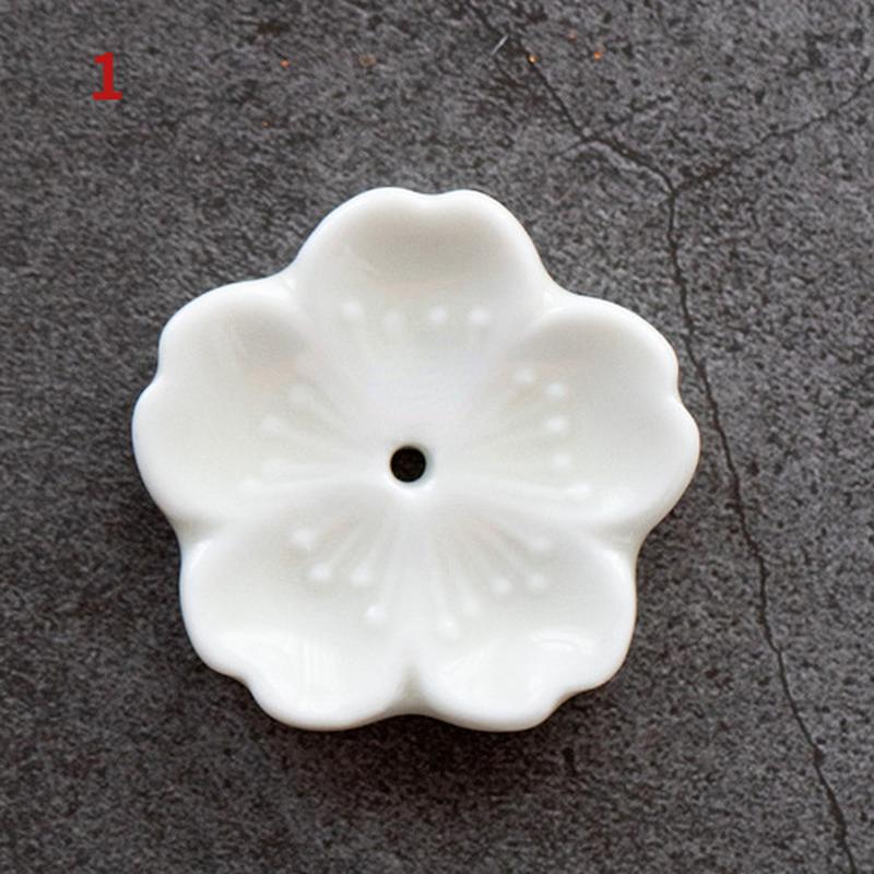 Sakura Drift – Ceramic Cherry Blossom Incense Holder | Chill Room Decor for Aromatherapy, Rave Recovery & Tea-Time Vibes