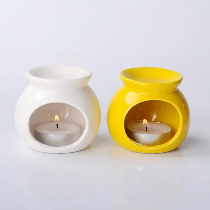 GlowDrop Burner – Ceramic Oil Burner & Incense Diffuser | Chill Zone Aromatherapy for Rave Recovery & Room Vibes
