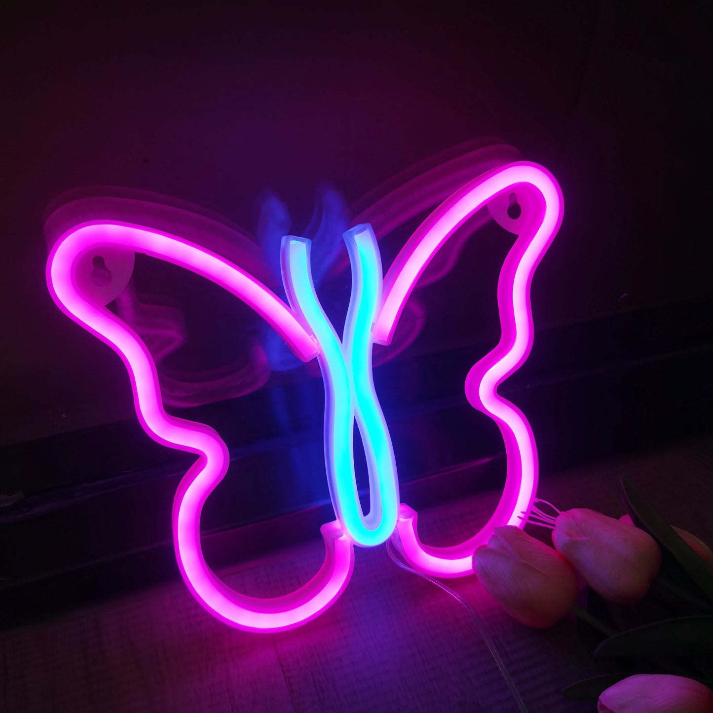 Glow Up Neon Wall Sign – USB/Battery LED Light Decor (Multiple Designs)