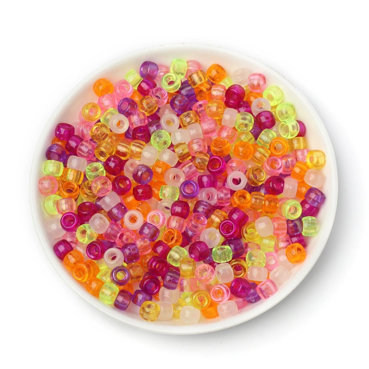 100pc Neon Chaos Pony Beads – Rave Kandi Maker Pack