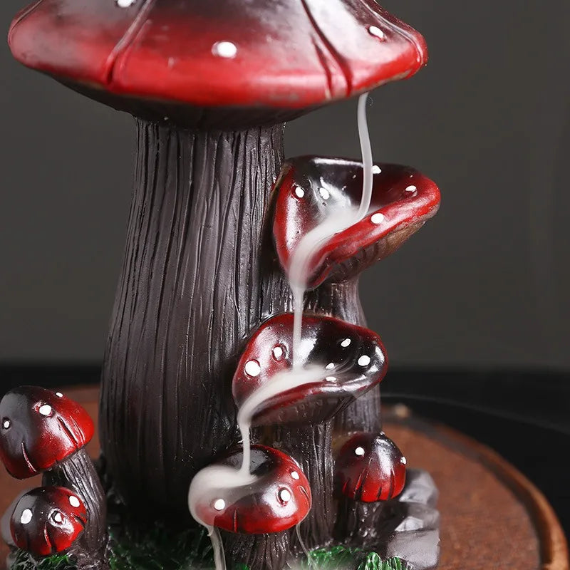 ShroomBloom Burner – Mushroom Incense Fountain | Trippy Aromatherapy Decor for Rave Caves & Chill Zones