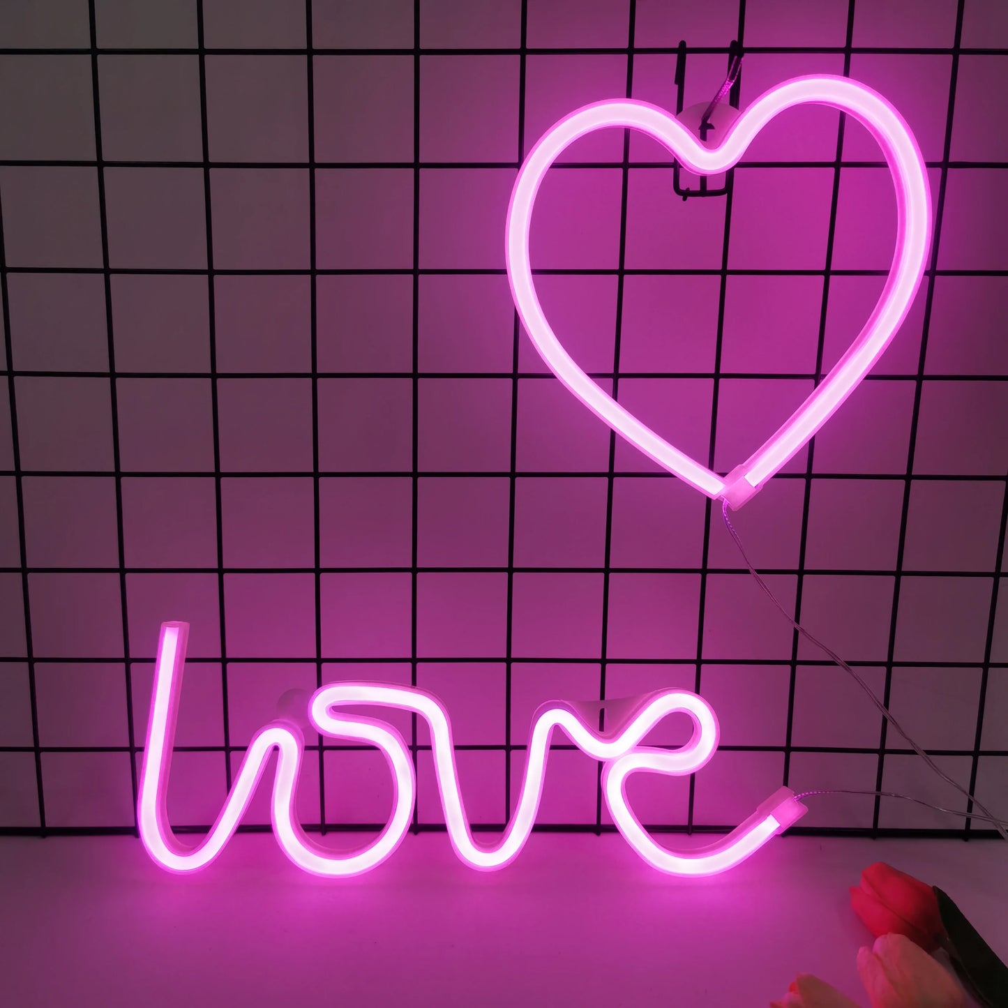 Glow Up Neon Wall Sign – USB/Battery LED Light Decor (Multiple Designs)