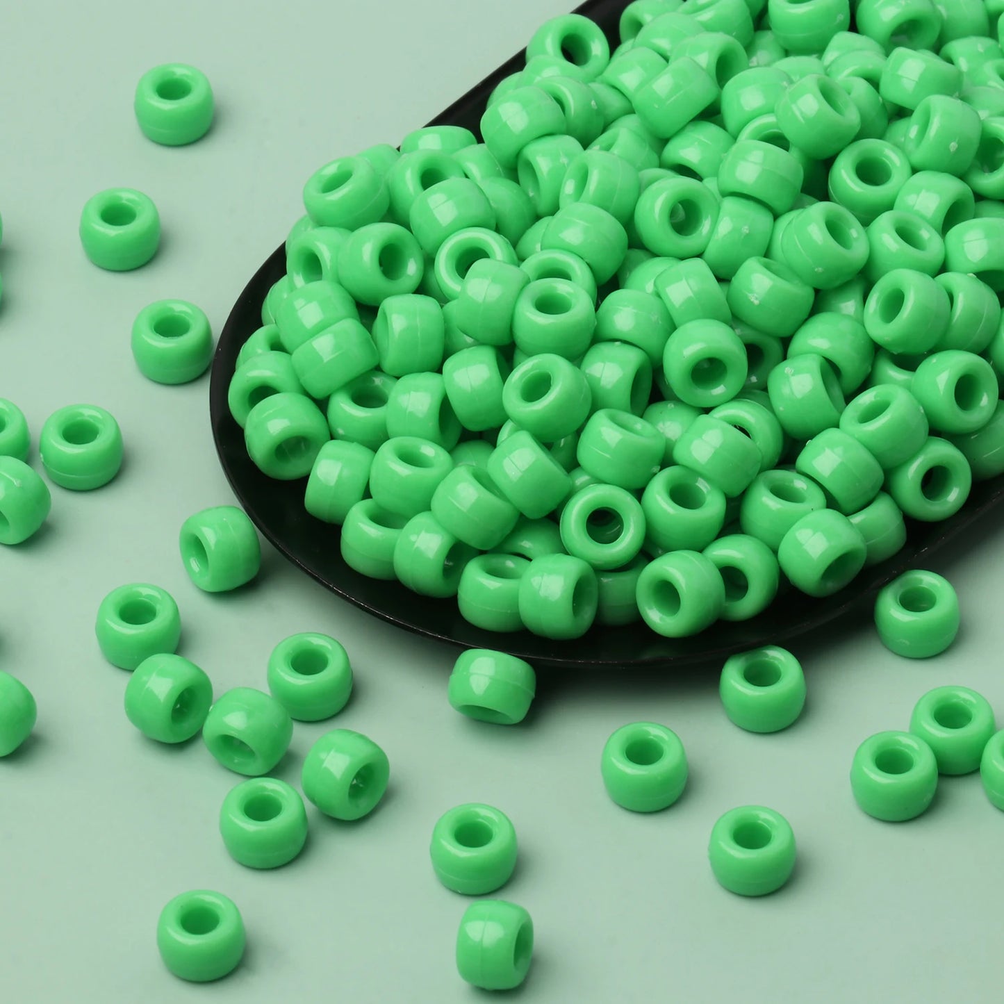 Glow Gremlin Beads – 100pcs Green Kandi Essentials