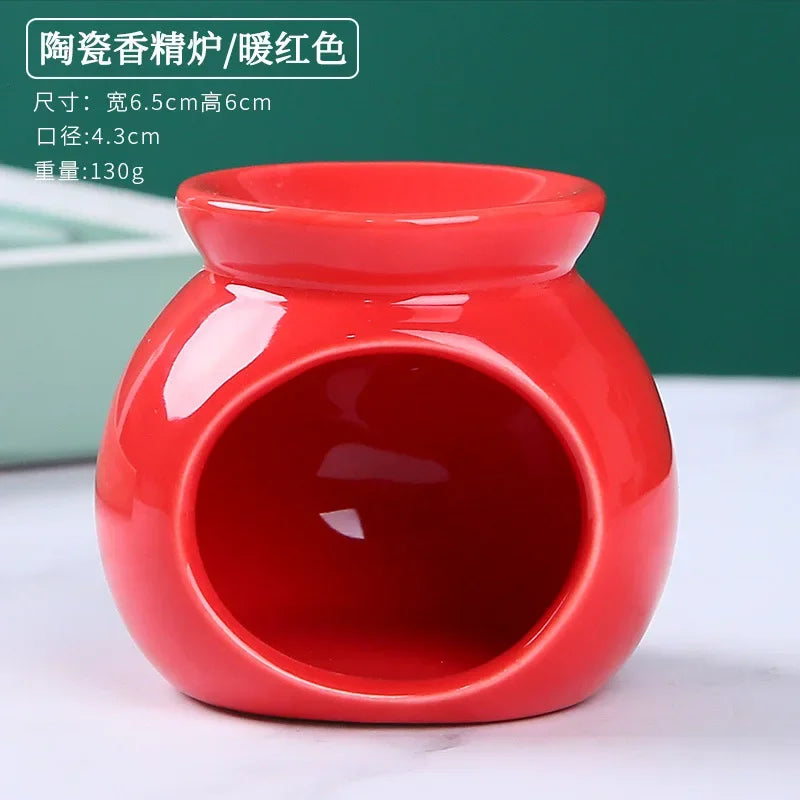 GlowDrop Burner – Ceramic Oil Burner & Incense Diffuser | Chill Zone Aromatherapy for Rave Recovery & Room Vibes