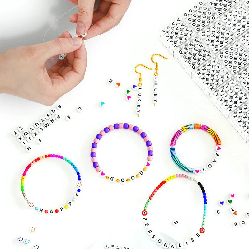 Alphabet Soup Bead Kit – 1400pcs of Chaos Letters for Friendship Bracelets