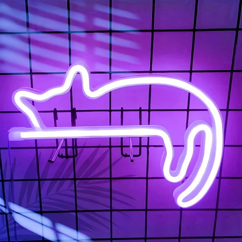 Glow Up Neon Wall Sign – USB/Battery LED Light Decor (Multiple Designs)
