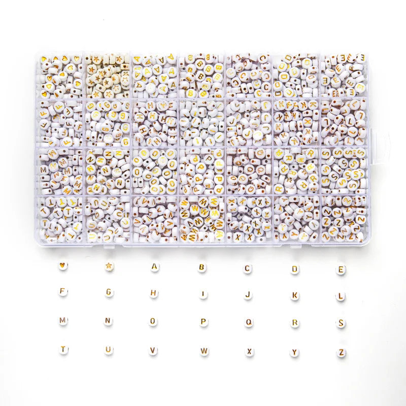Alphabet Soup Bead Kit – 1400pcs of Chaos Letters for Friendship Bracelets