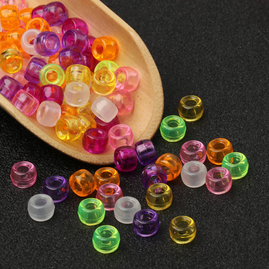 100pc Neon Chaos Pony Beads – Rave Kandi Maker Pack