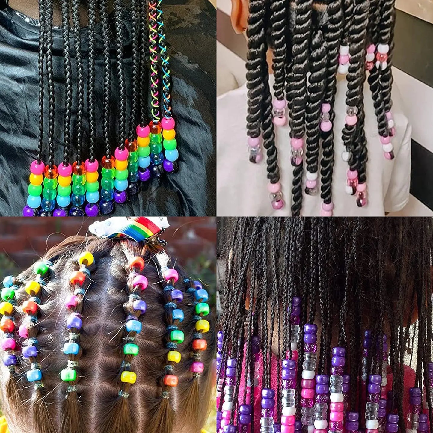 Midnight Bass Drops – 100pc Blue Pony Beads for Kandi & DIY Magic