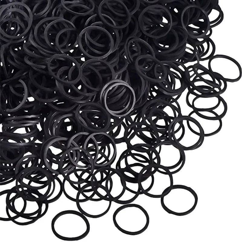 Hair Beads Pony Beads for Hair Braids 6x9mm Plastic Bead 4mm Large Hole for Kids Girls African Hair Bead Accessories