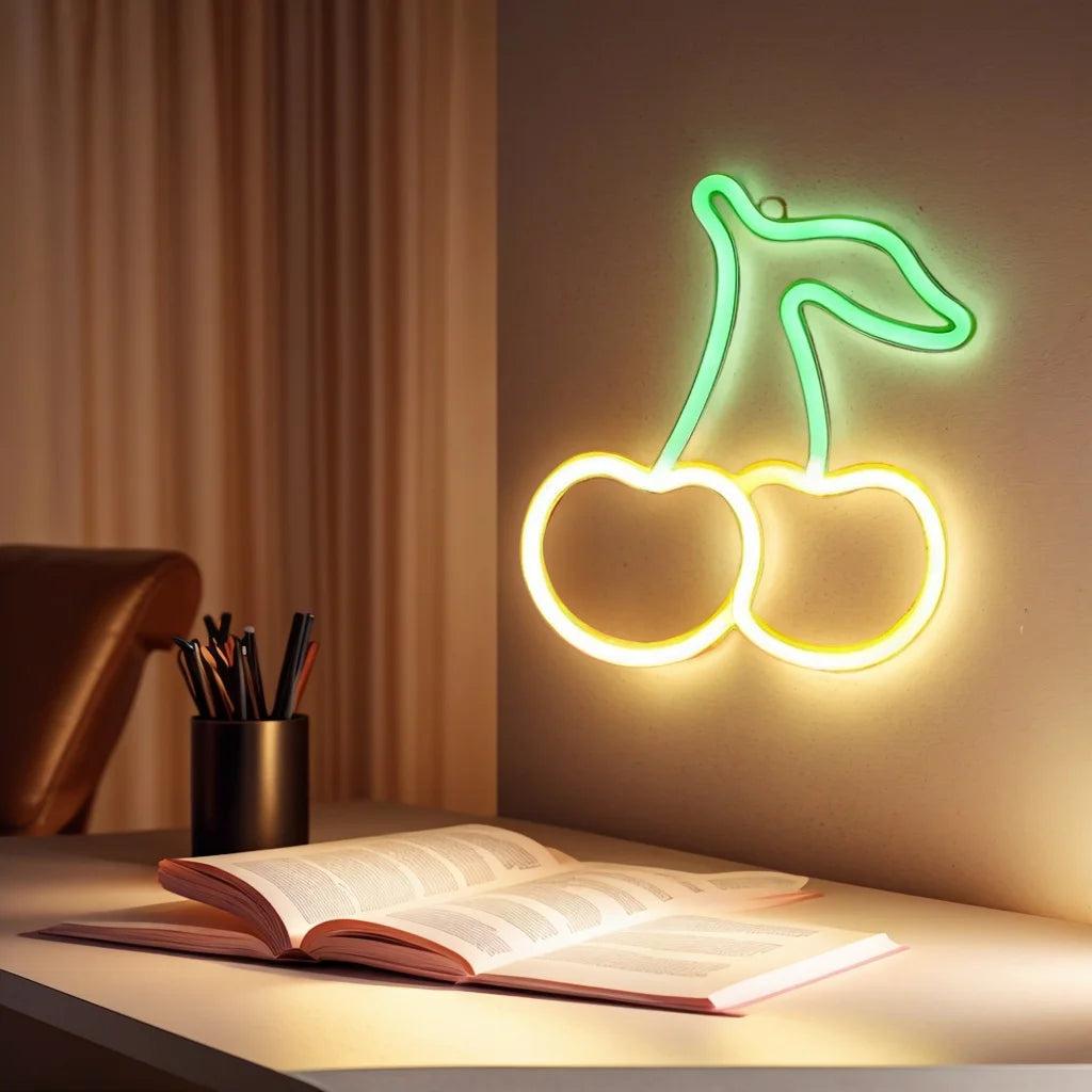 Glow Up Neon Wall Sign – USB/Battery LED Light Decor (Multiple Designs)