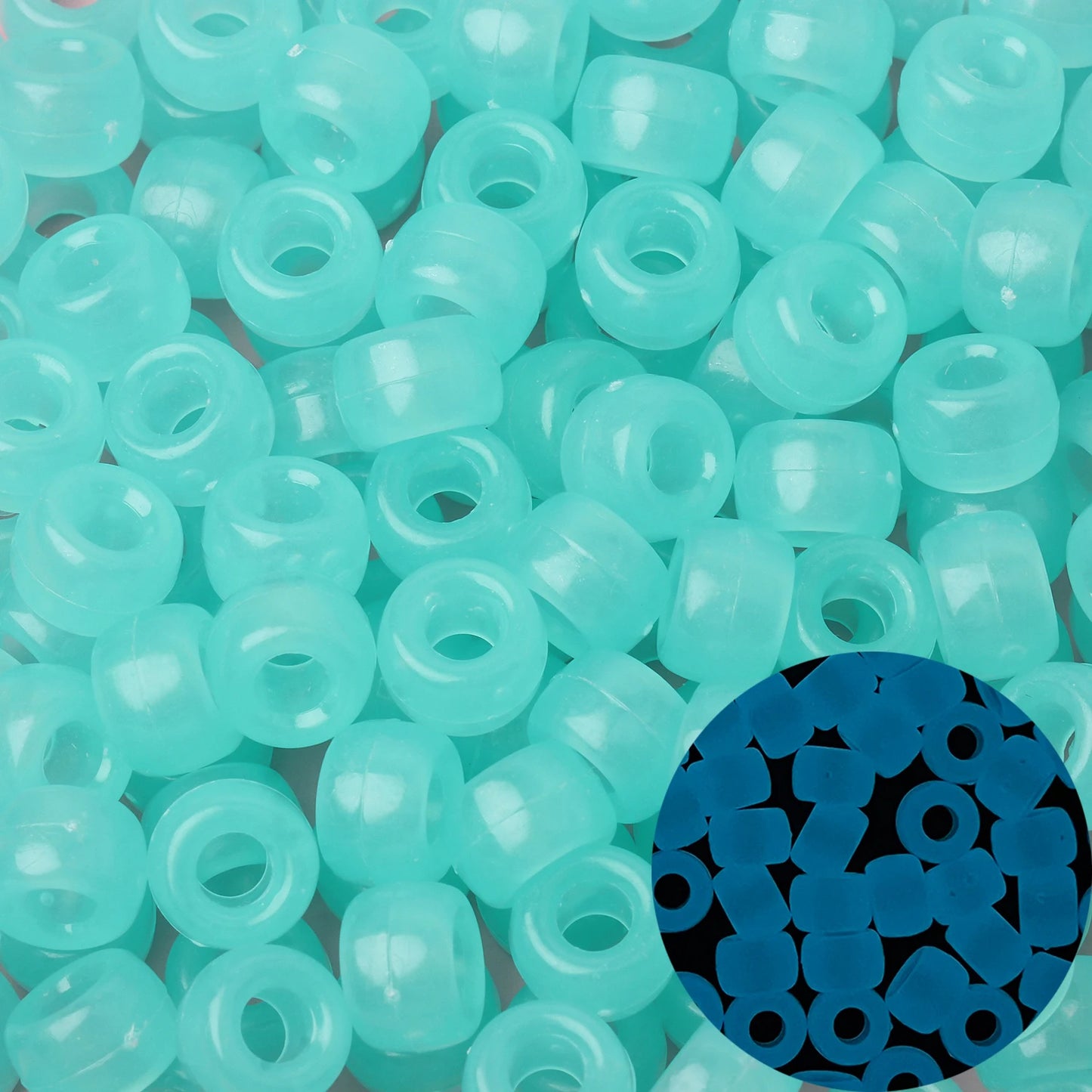 Midnight Bass Drops – 100pc Blue Pony Beads for Kandi & DIY Magic