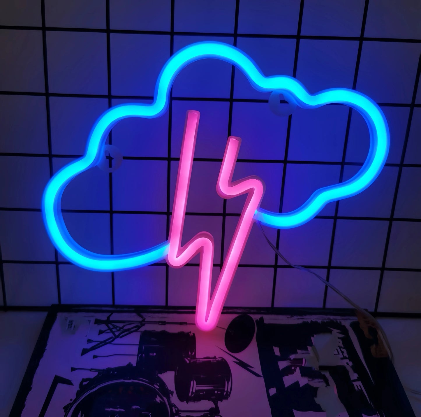 Glow Up Neon Wall Sign – USB/Battery LED Light Decor (Multiple Designs)