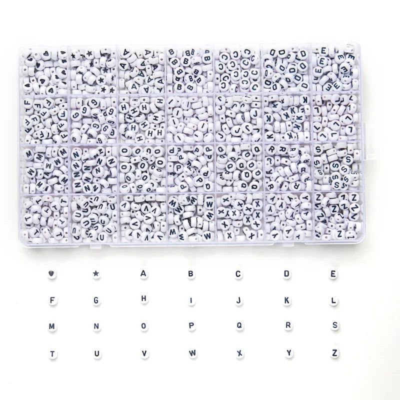 Alphabet Soup Bead Kit – 1400pcs of Chaos Letters for Friendship Bracelets