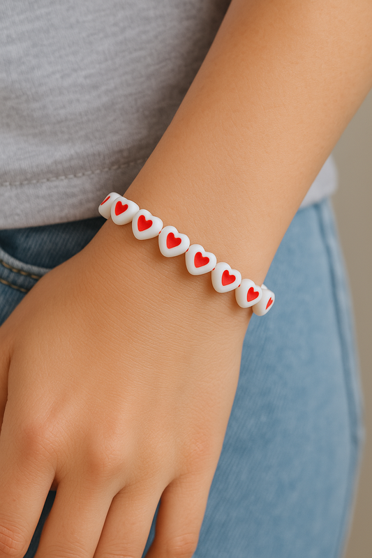 ❤️ Acrylic Heart Beads – Kandi-Ready for DIY Bracelets & Necklaces