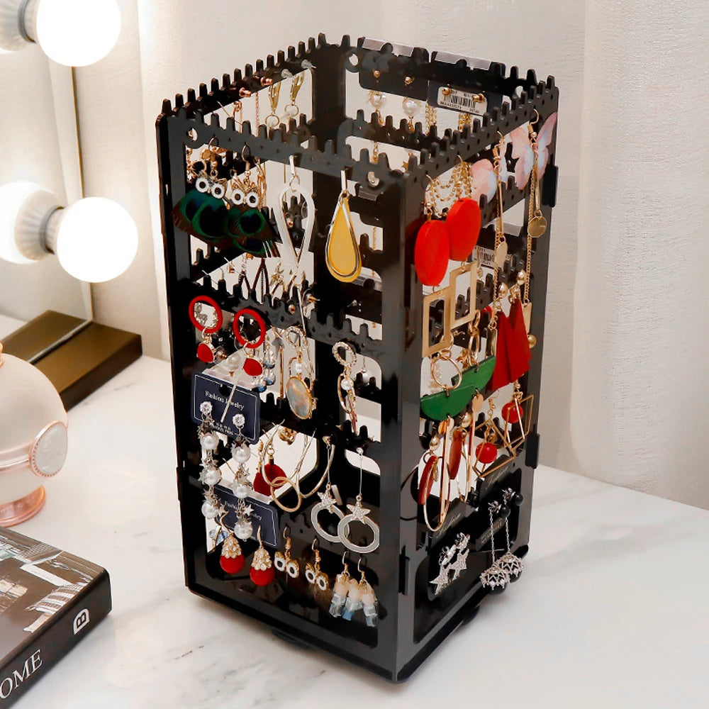 360° Acrylic Earring Tower – Display & Organizer (168 Slots)