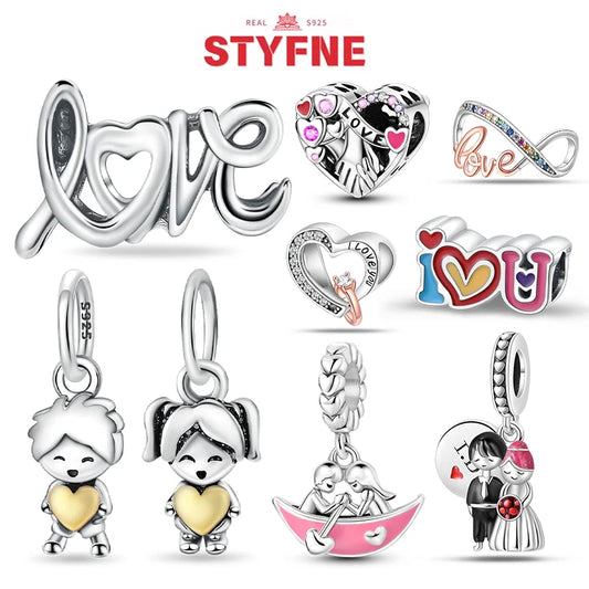 Silver Heart Charms- Love Themed Rave-Ready Cute Chaos
