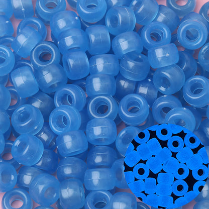 Midnight Bass Drops – 100pc Blue Pony Beads for Kandi & DIY Magic