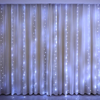GlowWave™ USB LED Curtain Lights – 8 Modes + Remote (3M–6M Options)