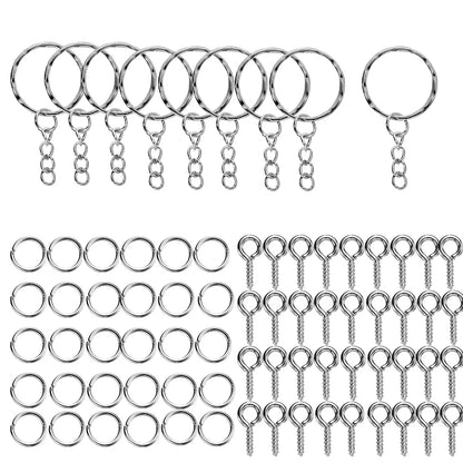 CharmChain™ Kit – 110/220pcs Keychain & Jewelry Findings Set