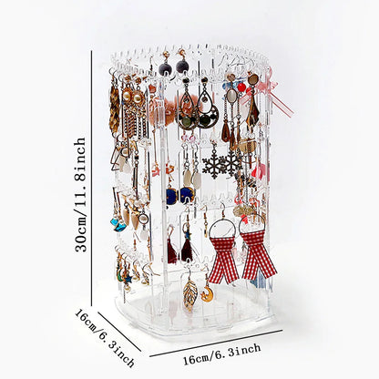 360° Acrylic Earring Tower – Display & Organizer (168 Slots)