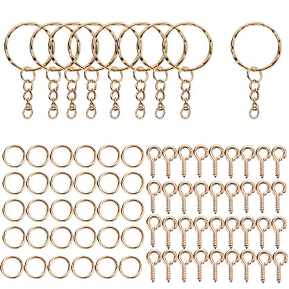 CharmChain™ Kit – 110/220pcs Keychain & Jewelry Findings Set