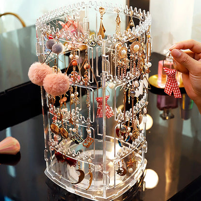 360° Acrylic Earring Tower – Display & Organizer (168 Slots)