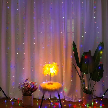 GlowWave™ USB LED Curtain Lights – 8 Modes + Remote (3M–6M Options)