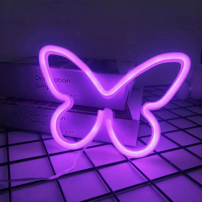 Glow Up Neon Wall Sign – USB/Battery LED Light Decor (Multiple Designs)