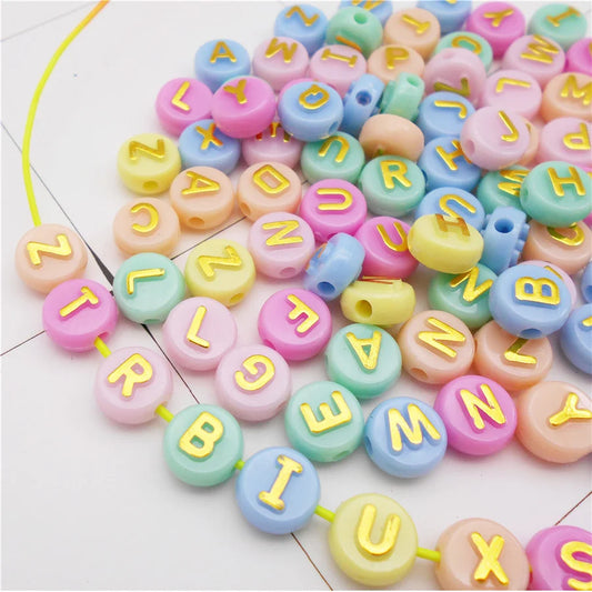 SpellPop™ – 100pcs Colorful Acrylic Letter Beads