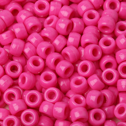 Red Pony Beads – 100pc & 200pc Pack (6x9mm)