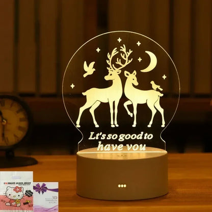 GlowMorph LED Lamp – 3D Acrylic Night Light | USB Mood Lighting for Rave Caves, Bedrooms & Alt Decor