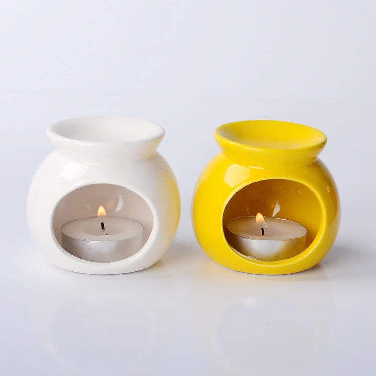 GlowDrop Burner – Ceramic Oil Burner & Incense Diffuser | Chill Zone Aromatherapy for Rave Recovery & Room Vibes