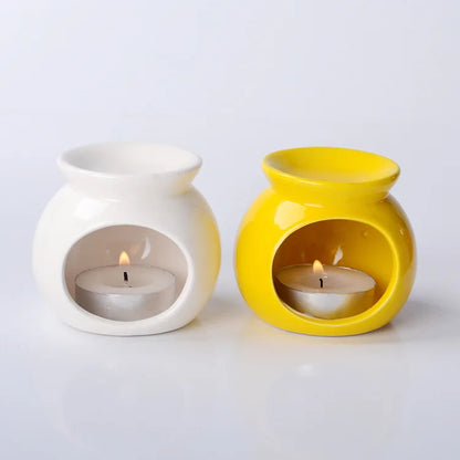 GlowDrop Burner – Ceramic Oil Burner & Incense Diffuser | Chill Zone Aromatherapy for Rave Recovery & Room Vibes