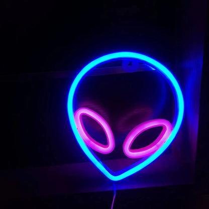 Glow Up Neon Wall Sign – USB/Battery LED Light Decor (Multiple Designs)