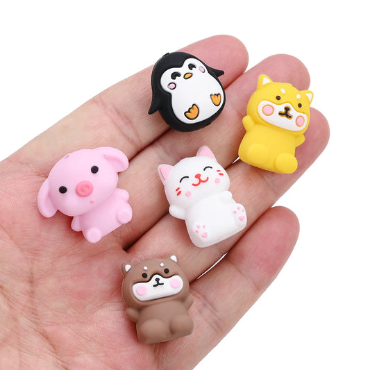 CritterCore Beads – 5pcs Silicone Animal Charms