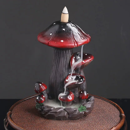 ShroomBloom Burner – Mushroom Incense Fountain | Trippy Aromatherapy Decor for Rave Caves & Chill Zones