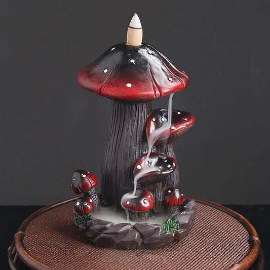 ShroomBloom Burner – Mushroom Incense Fountain | Trippy Aromatherapy Decor for Rave Caves & Chill Zones