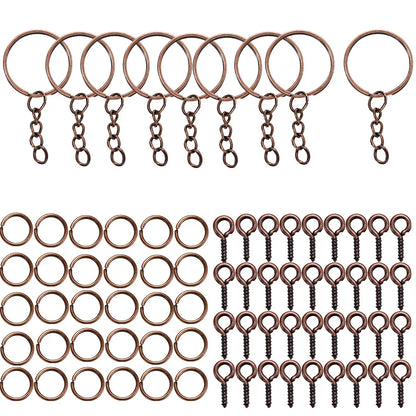 CharmChain™ Kit – 110/220pcs Keychain & Jewelry Findings Set