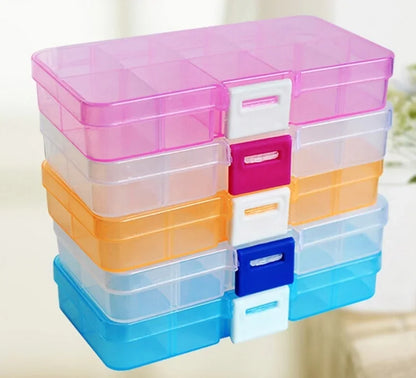 Clear Sunglasses Storage Box – Stackable Organizer with Drawer