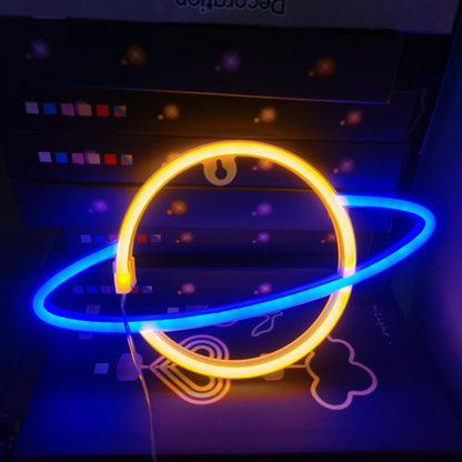 Glow Up Neon Wall Sign – USB/Battery LED Light Decor (Multiple Designs)