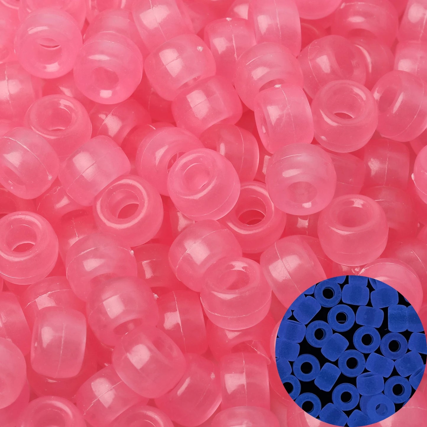 Red Pony Beads – 100pc & 200pc Pack (6x9mm)