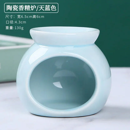 GlowDrop Burner – Ceramic Oil Burner & Incense Diffuser | Chill Zone Aromatherapy for Rave Recovery & Room Vibes