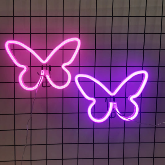 Glow Up Neon Wall Sign – USB/Battery LED Light Decor (Multiple Designs)